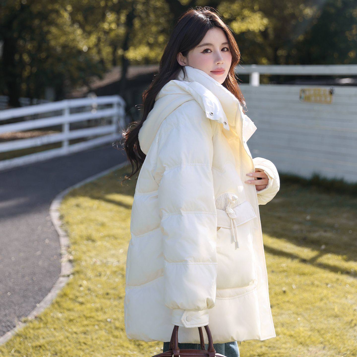 2025新款大码胖mm羽绒服女中长款加厚宽松显瘦连帽减龄200斤外套,女装/女士精品,大码羽绒服,淘宝优惠券,粉丝福利购,淘宝优惠卷