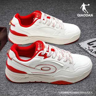 乔丹行舟板鞋男2025冬季新款红色本命新年潮流厚底休闲正品运动鞋