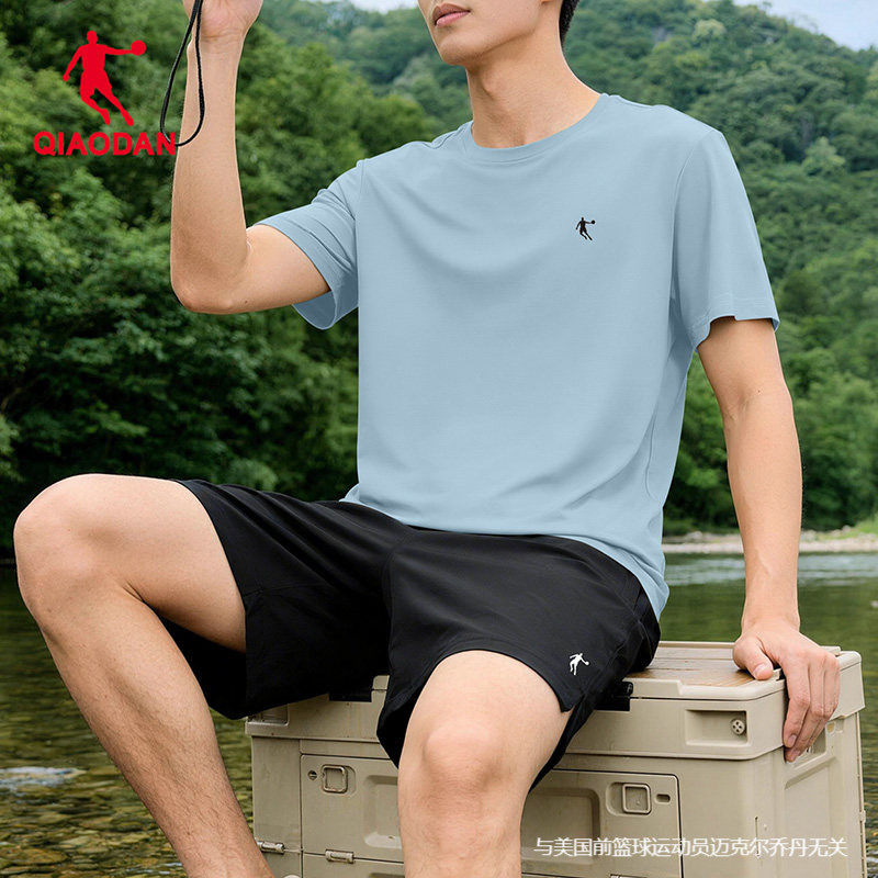 乔丹运动套装男2026新款夏季透气短袖T恤宽松短裤正品男士两件套