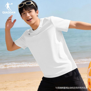 乔丹速干短袖T恤男2026新款夏季冰丝透气上衣旗舰店男士体恤半袖
