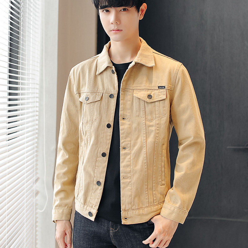 JK9019-P70有现货2021秋冬季男士牛仔夹克青少年时尚百搭外套男,男装夹克,星座224-1