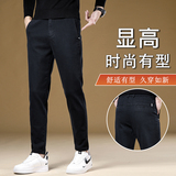 春夏季男士休闲裤青年时尚修身长裤春天百搭直筒裤子6631-p45外贸，男装休闲裤，星座224-1