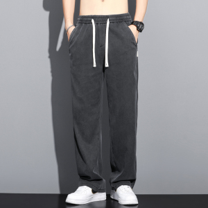 1048已备货 天丝牛仔裤男款夏季薄款潮牌宽松男士冰丝夏天休闲裤图片
