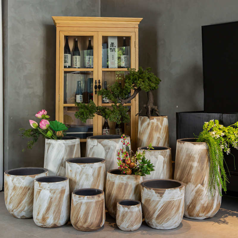 景德镇陶瓷花盆加厚阳台盆景