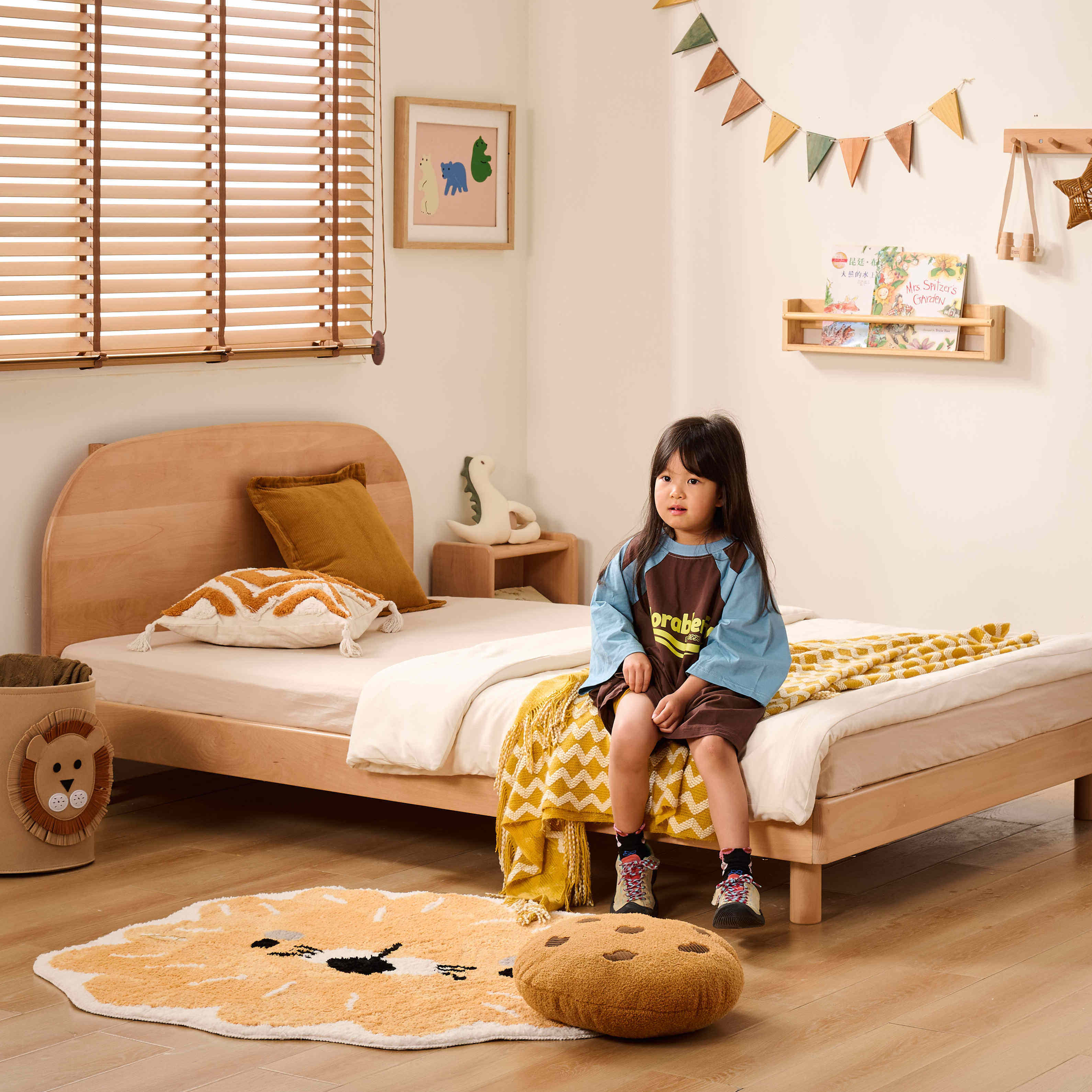 九伴方圆圆分阶地台床儿童床小户型男女孩单人床现代简约卧室,住宅家具,地板床/地台床,淘宝优惠券,粉丝福利购,淘宝优惠卷