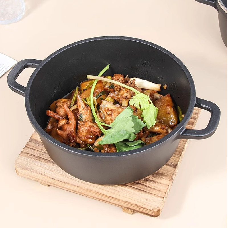 火锅铝合金韩式电磁炉明火不粘