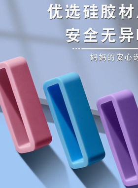 适用华为儿童电话手表表环扣3Pro/4pro小天才儿童手表表带扣X表带硅胶牢固耐用抗拉扯表带圈胶圈通用配件