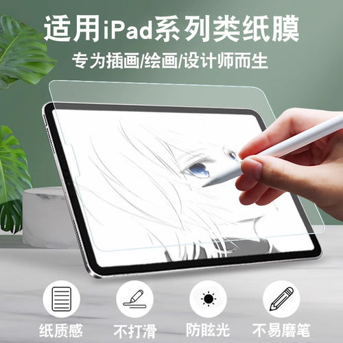 适用ipadmini6纸质磨砂膜苹果