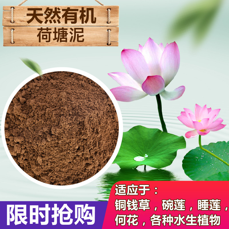 300斤荷塘泥睡莲碗莲专用土养龟不浑水荷花正宗纯种花土河泥有机