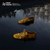 Murmure 浮雕烧花镂空 原创设计小众系带懒人鞋 慵懒牛津鞋 女