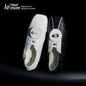 Murmure 原创设计师进口真皮休闲鞋 手工单鞋 女松弛感‌球鞋 潮