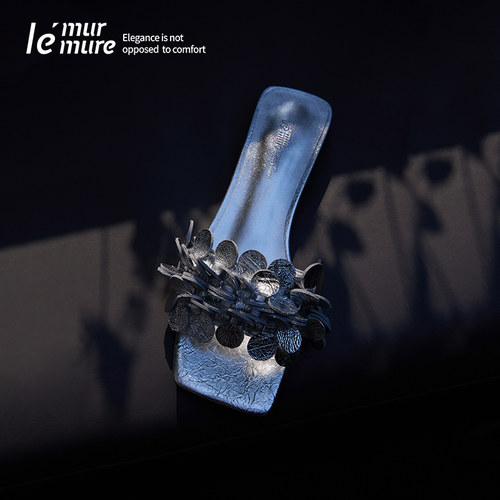 Le'Murmure足上生花度假风拖鞋