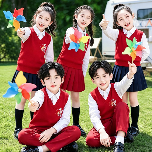 儿童男女英伦学院风演出服小学生校服班服幼儿朗诵合唱表演服园服