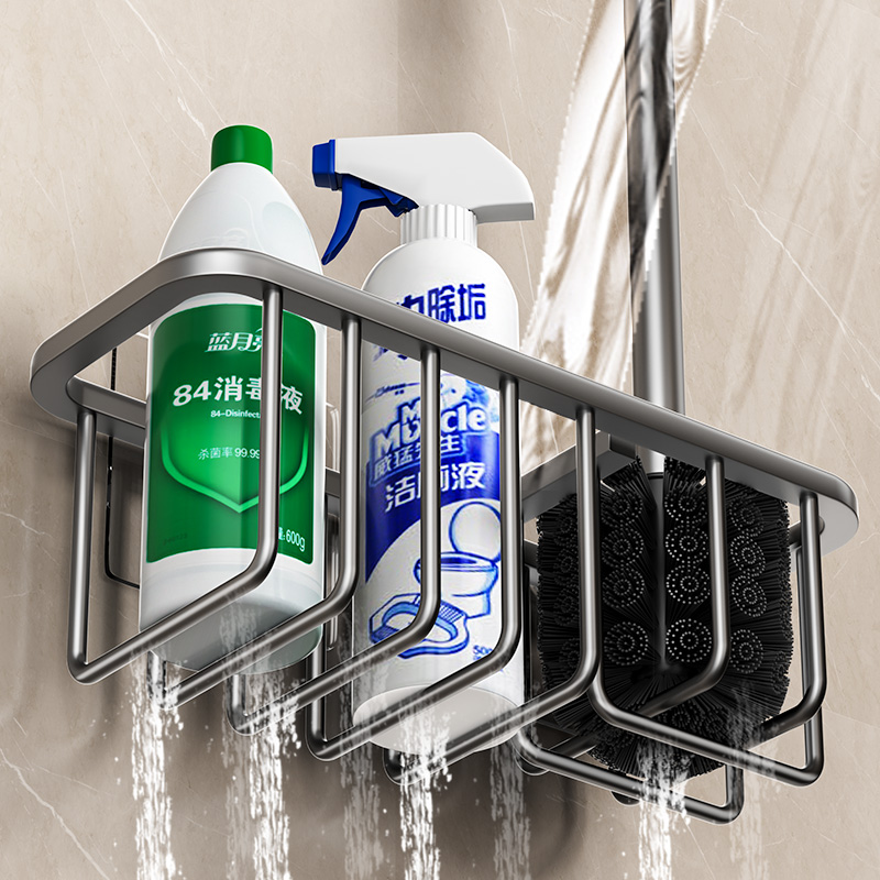 免打孔厕所沥水马桶刷架