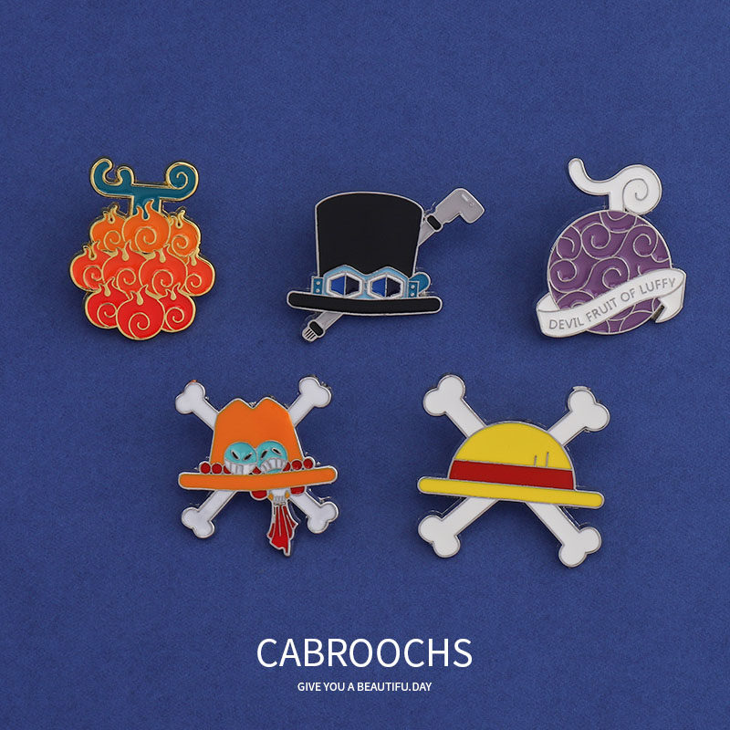 动漫海贼王胸针新款潮个性日系可爱卡通情侣学生徽章书包装饰别针