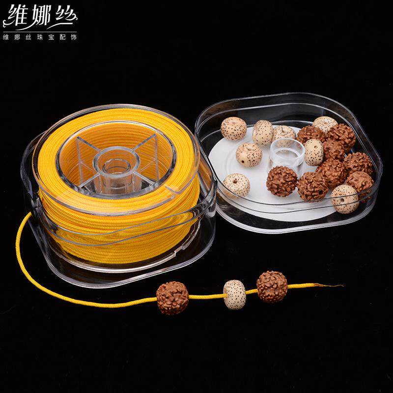 进口耐磨包芯玉线编织diy手绳珠宝文玩线串珠绳材料耐磨不掉色
