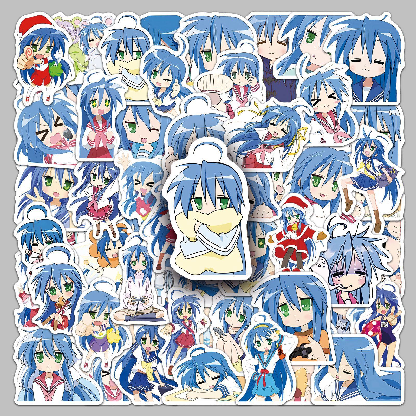 50张幸运星泉此方日漫贴纸周边人物可爱防水装饰电脑水杯贴纸批发,文具电教/文化用品/商务用品,贴纸/立体贴纸,淘宝优惠券,粉丝福利购,淘宝优惠卷