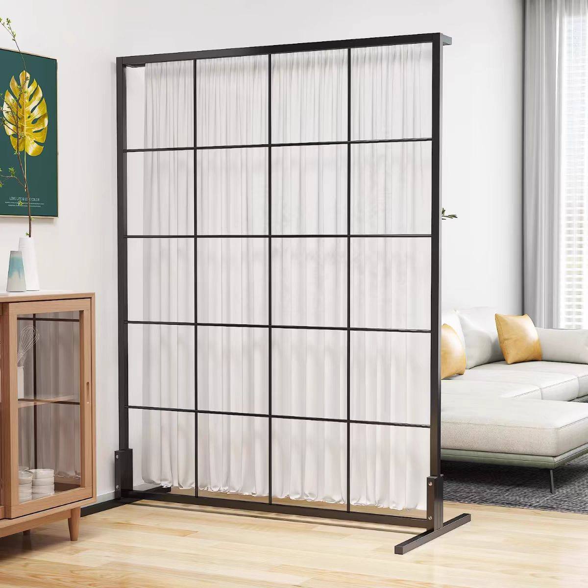 隔断墙假墙铁艺屏风客厅玄关卧室美容院办公室简易隔断墙分隔板