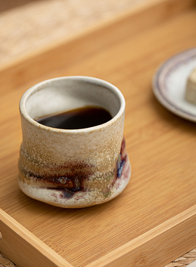 窑变茶杯复古陶瓷咖啡杯简约艺术感茶杯咖啡杯釉下彩手工杯子茶杯