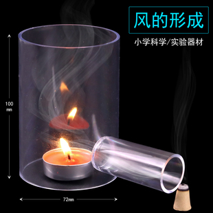 自制模拟风的形成实验器材套装教具学具科技小制作材料包风的成因小学科学风的形成原因探究冷热空气对流原理