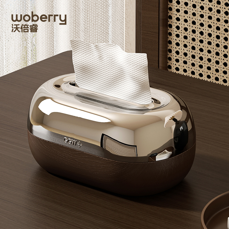 【电镀银边】胡桃木简约高级