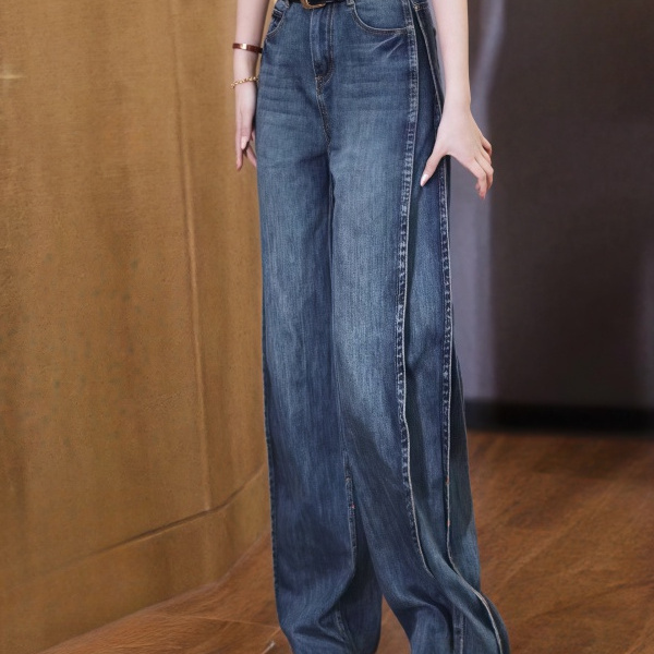 窄版阔腿裤女新款大码胖mm显瘦