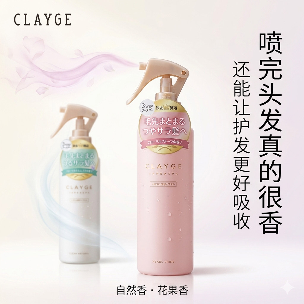 CLAYGE日本可休护发喷雾发丝营养液发膜修复干枯补水顺滑蛋白矫正