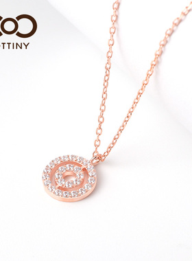 新年礼物项链新款2026爆款设计感小众轻奢锁骨链送礼物项链女纯银