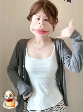 灰色针织开衫夏天薄款2026外套女春秋外搭配吊带罩衫上衣黑色夏季