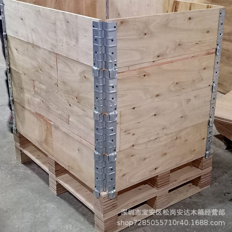定制货运装木盒木箱 出口免检围板实木装箱 出口免熏蒸木箱