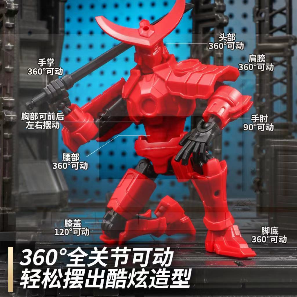 新款墨子机甲幸运人偶13关节可动3D打印人偶玩具第3代假人玩偶解