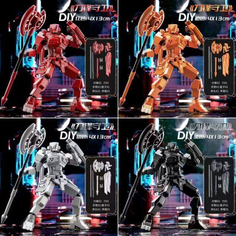 diy磁吸变形战士dummy13多关节可动人偶男孩子小朋友儿童变形玩具