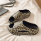 外穿时尚 凉拖鞋 女夏季 豹纹室内居家洗澡厚底踩屎感eva防滑一字拖