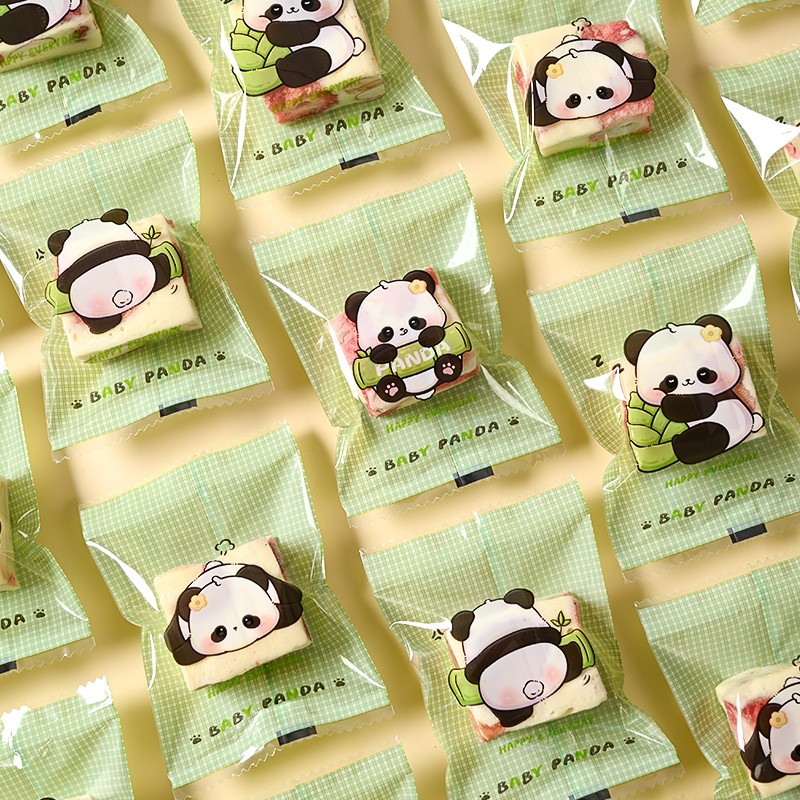 透明雪花酥包装袋的饼干曲奇机封