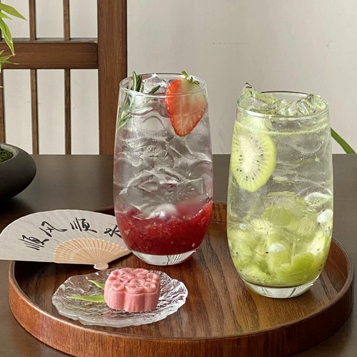 Стеклянный прозрачный креативный бокал для домашнего использования, стакан