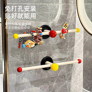 多巴胺发圈首饰挂杆卫生间头绳收纳架发箍挂钩首饰挂杆头发箍挂杆