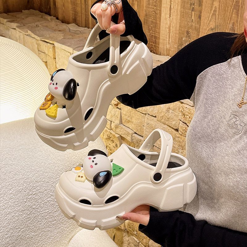 7cm厚底踩屎感洞洞鞋女款