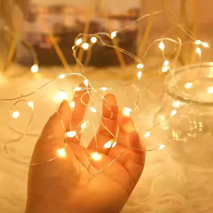 LED铜线小彩灯氛围灯条闪灯串灯装饰炫彩星星灯带闪光七彩迷你灯