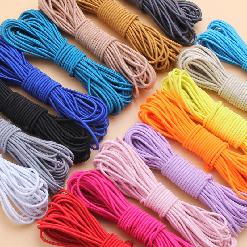 圆形彩色松紧带儿童跳皮筋弹力绳裤子高弹力耐用橡皮筋牛筋松紧绳,居家布艺,松紧带,淘宝优惠券,粉丝福利购,淘宝优惠卷