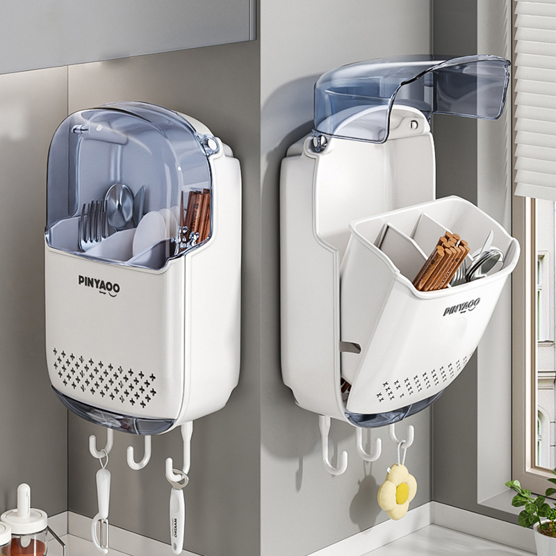 筷子收纳盒新款厨房收纳台面勺子