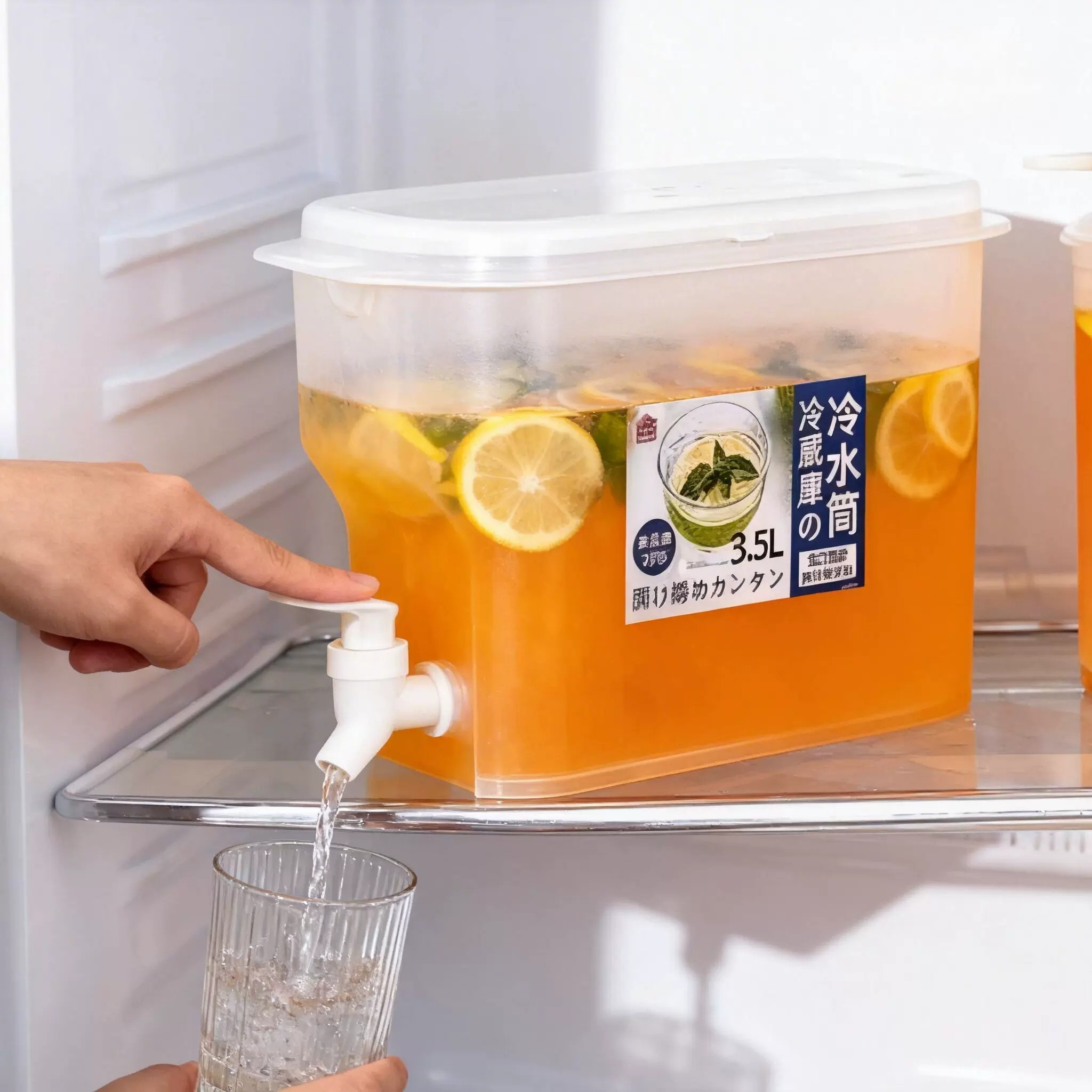 冰箱冷水壶带龙头家用大容量储水冷泡茶冰凉开水杯野餐饮料桶加大