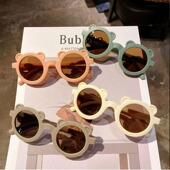 眼镜儿童墨镜可爱熊耳朵ins个性 时尚 太阳镜男女宝宝防晒遮阳眼镜