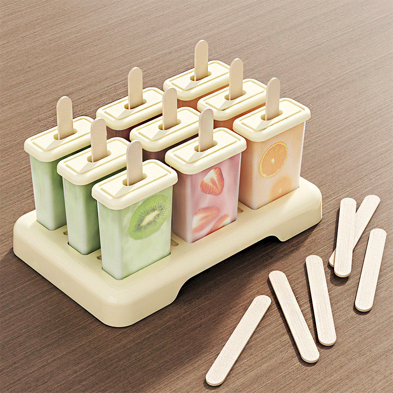 雪糕模具家用食品级冰棍冰棒冻冰块盒自制冰激凌棒冰糕磨具制冰盒