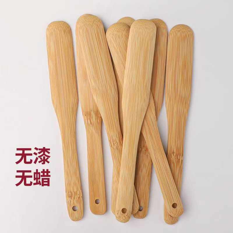 包饺子馄饨包子工具馅铲馅挑平勺馅勺竹制碳化馅料搅拌勺无漆无蜡