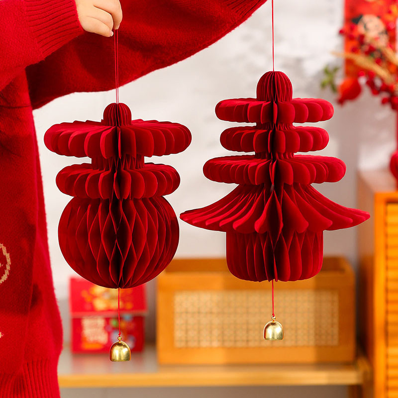 2026马年立体蜂窝灯笼新年装饰过年布置大门挂饰春节客厅氛围挂件,节庆用品/礼品,灯笼,淘宝优惠券,粉丝福利购,淘宝优惠卷