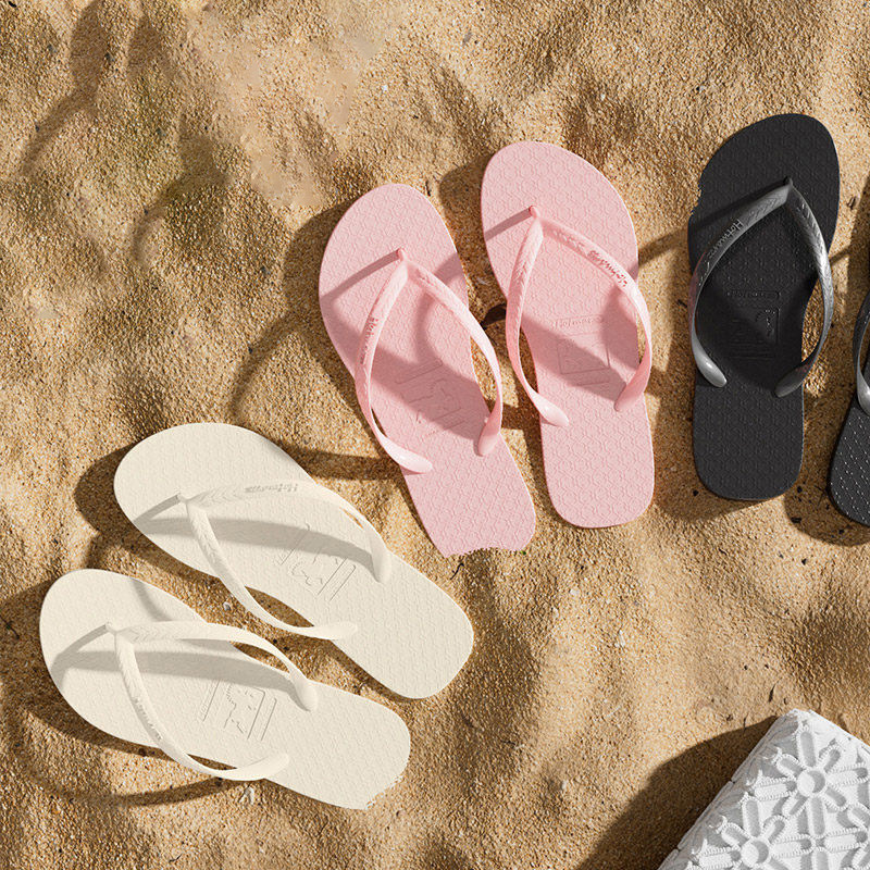 人字拖女夏外穿黑色夹脚拖鞋防滑浴室洗澡沙滩海边夹板夹趾游泳凉