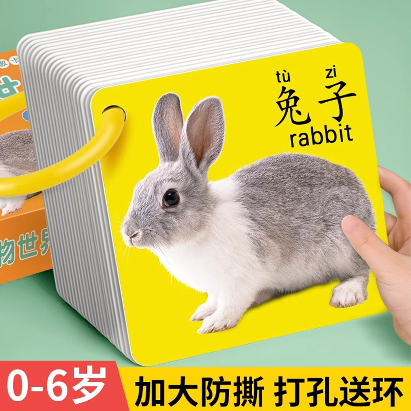 动物卡片早教认知启蒙书