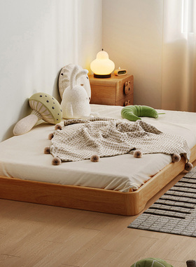 林氏儿童床蒙氏地台床地板床实木单人床卧室榻榻米婴儿2025年新款
