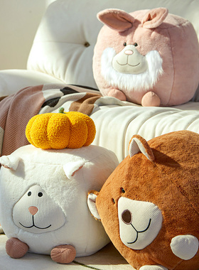 林氏儿童房间创意凳子客厅家用飞象矮凳网红动物坐凳LS742I1木业