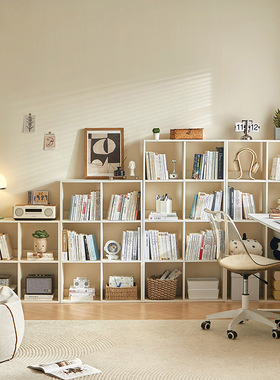 LINSYKIDS家用客厅楼梯间收纳柜自由组合格子小木柜林氏木业JF2X